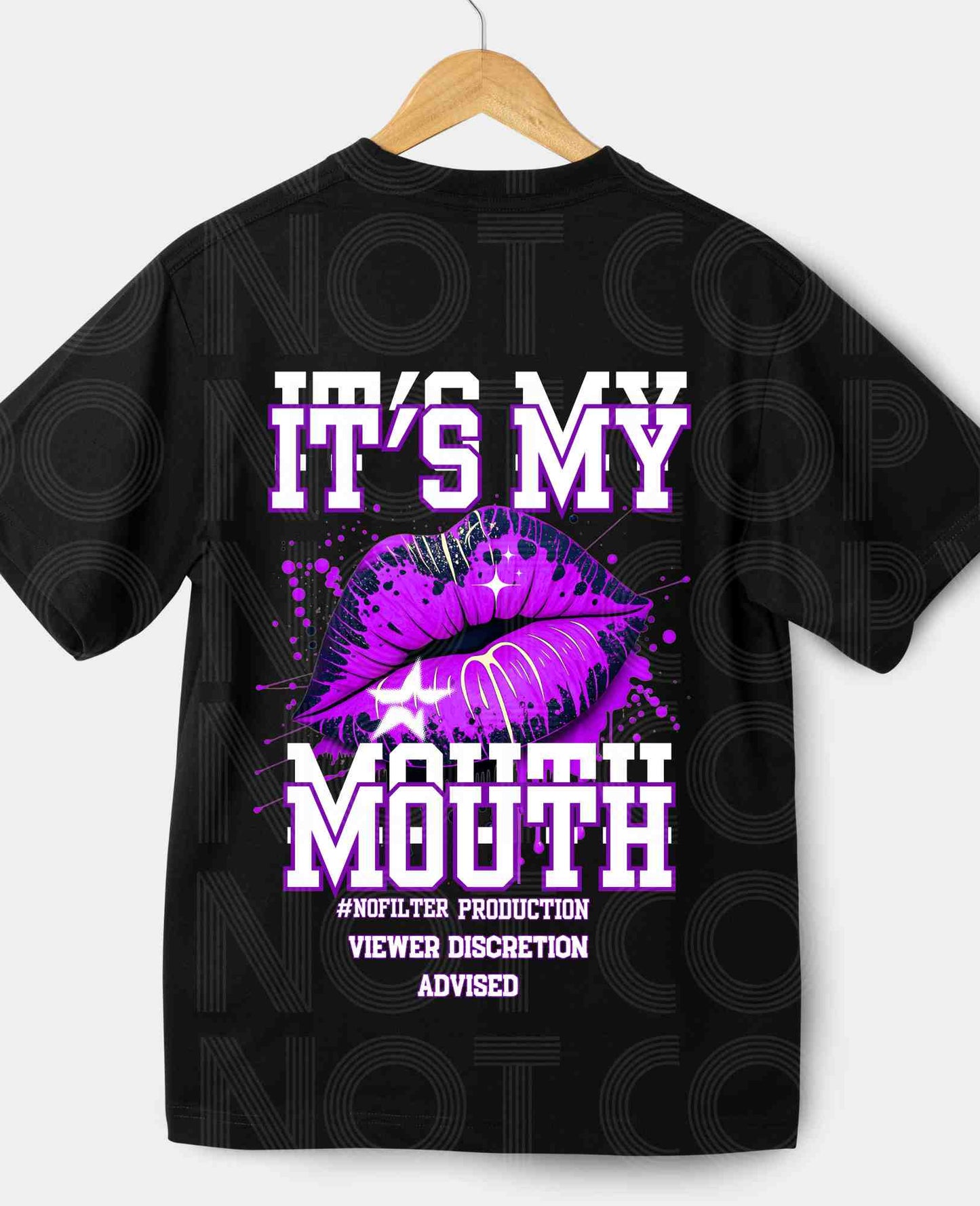 My mouth purple t-shirt Cotton / Unisex Cotton / Unisex-TNT'S Dream Shop 